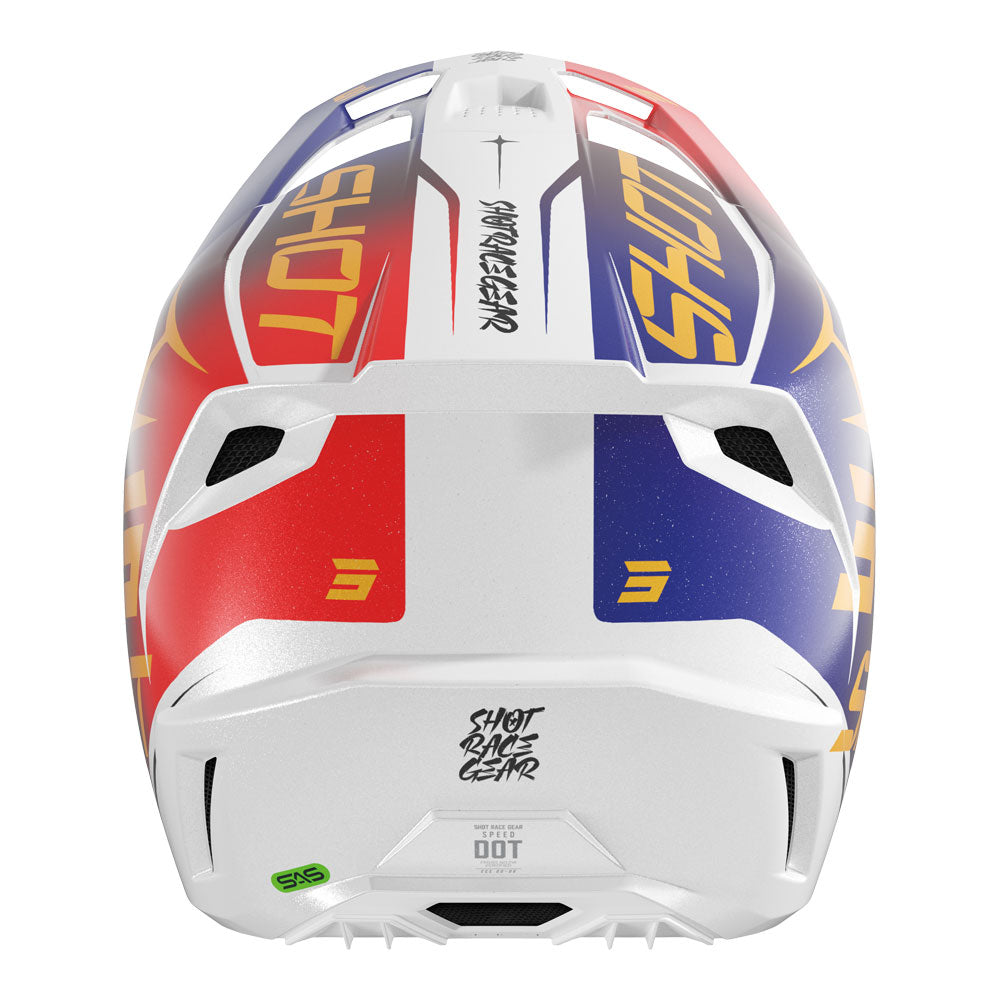 SHOT Kids Helmet Speed Side Red/Blue Pearly YL