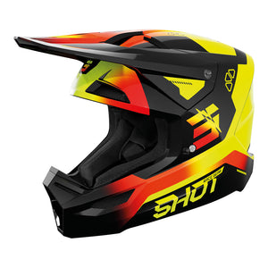 SHOT Kids Helmet Furious Rocket Neon Yellow Glossy YL