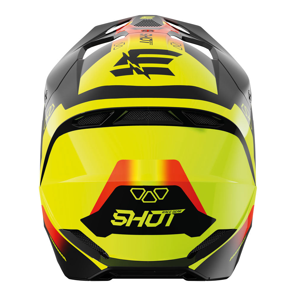 SHOT Kids Helmet Furious Rocket Neon Yellow Glossy YL