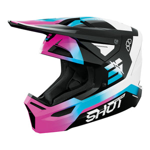 SHOT Kids Helmet Furious Rocket Pink Glossy YL