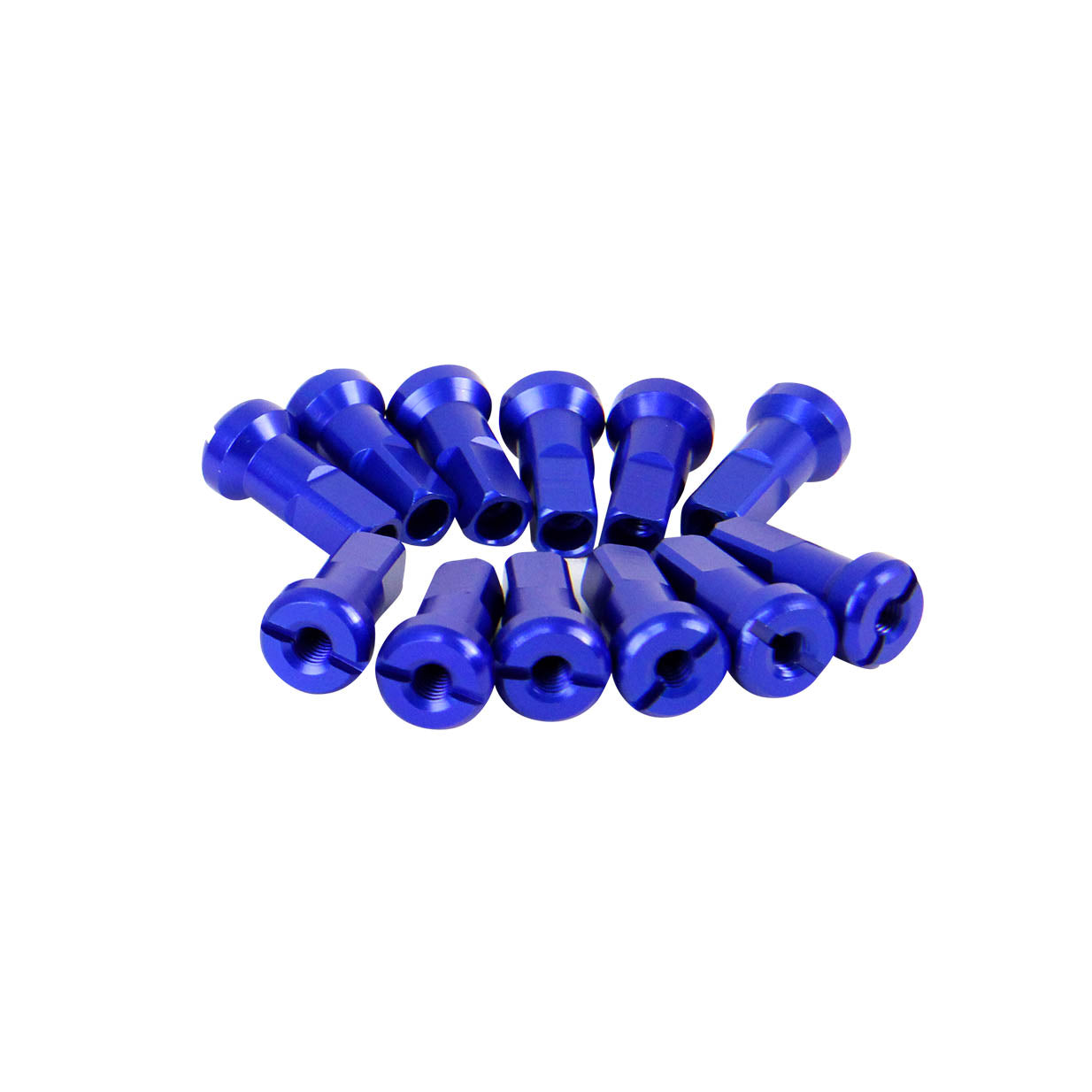 SPOKE Nipple Alloy Front Blue 9G