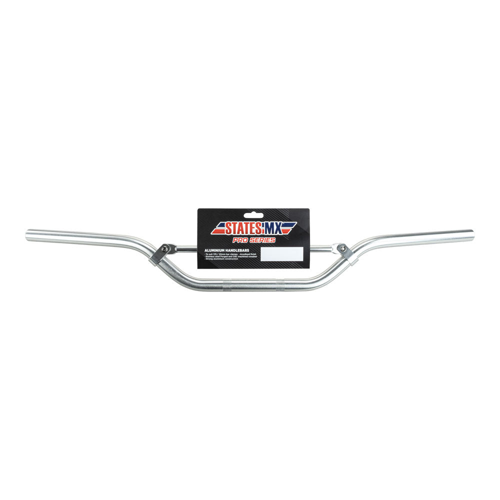 STATES MX Handlebar Pro Series MX Bend Alloy Silver