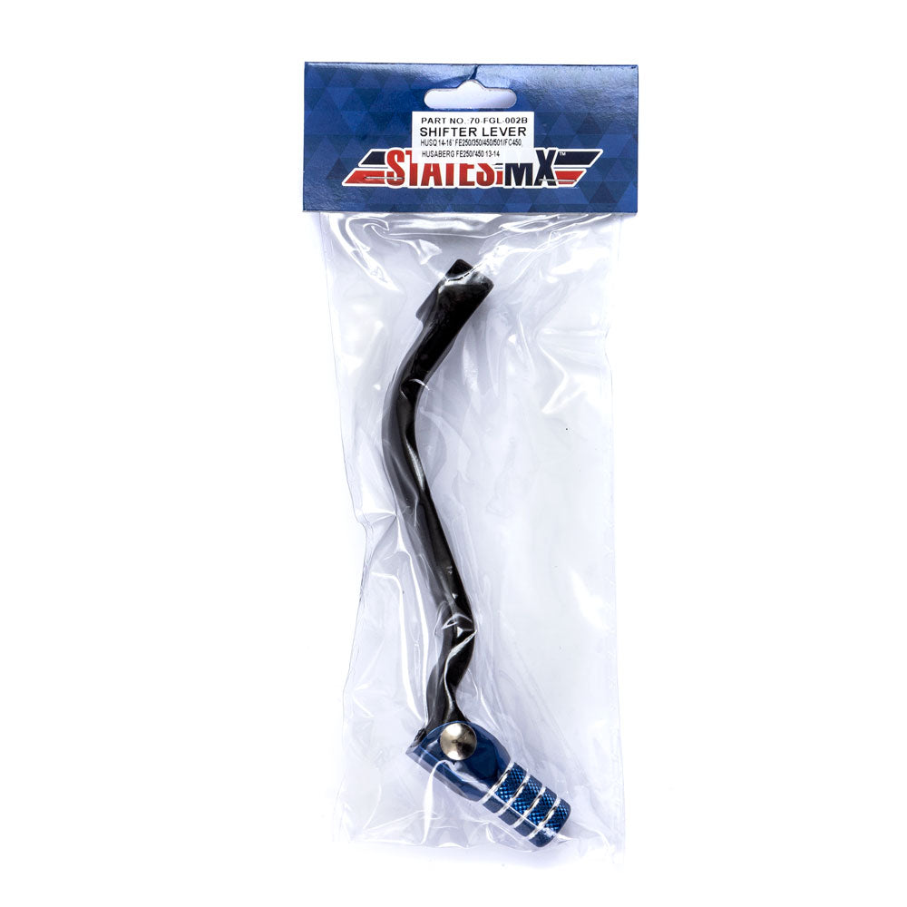 STATES MX Gear Lever Husqvarna Blue