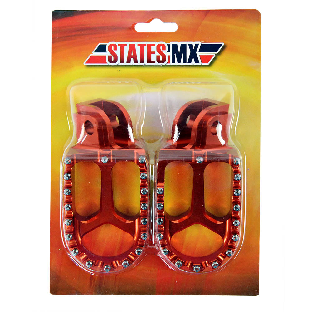 STATES MX Footpegs KTM Orange