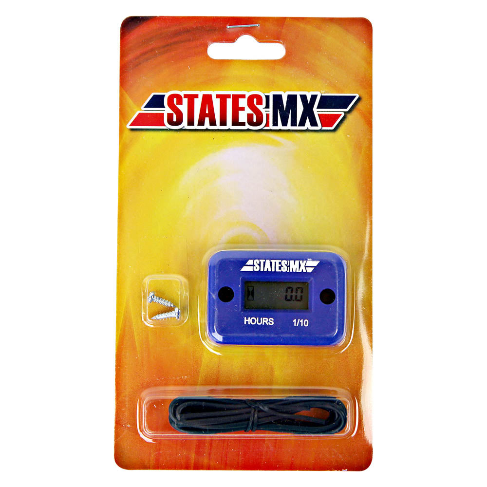 STATES MX Hour Meter Blue
