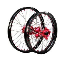 STATES MX Wheel Set 17/14 HONDA CR/CRF SW Black/Red/Silver