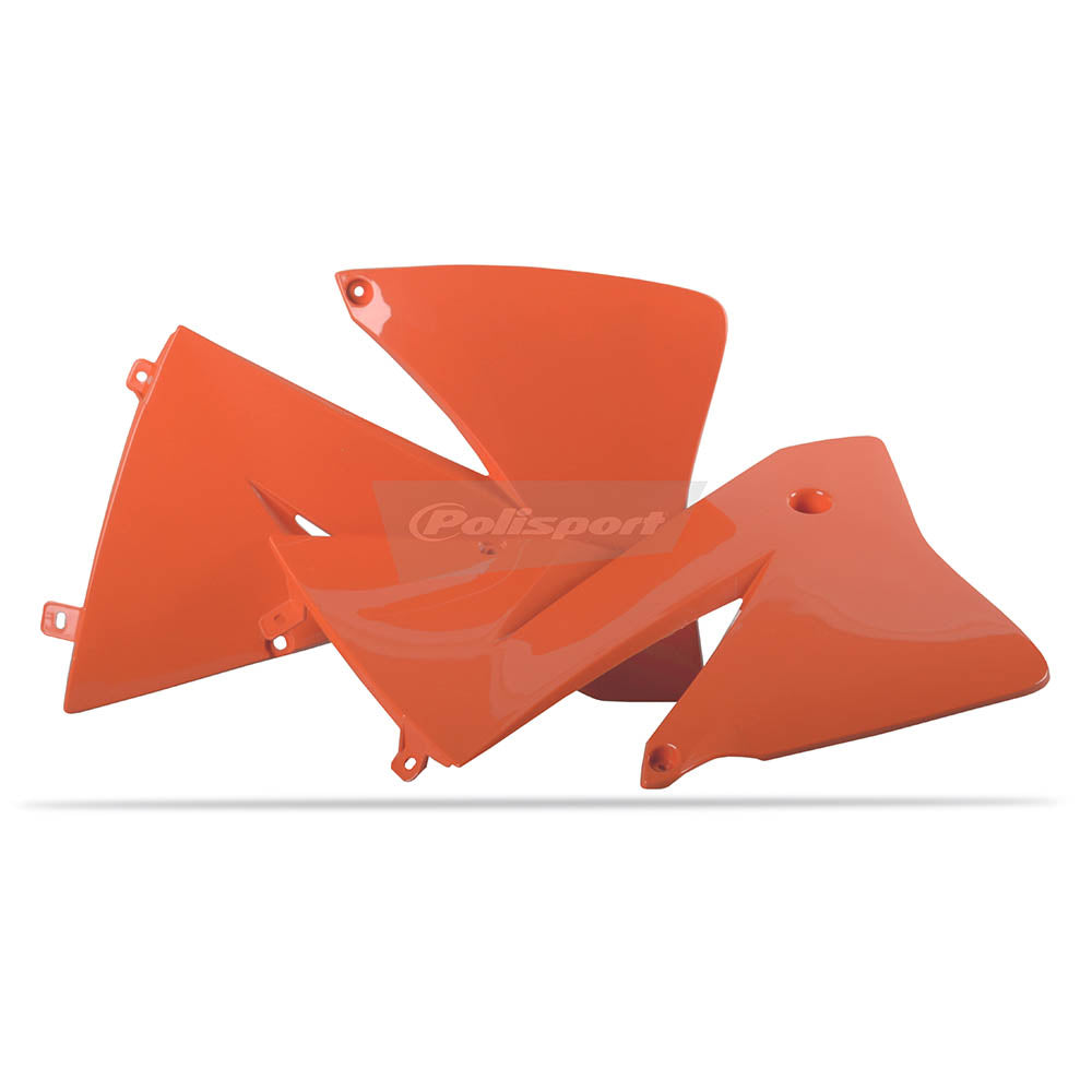 POLISPORT Radiator Shrouds KTM 2/4T Orange^