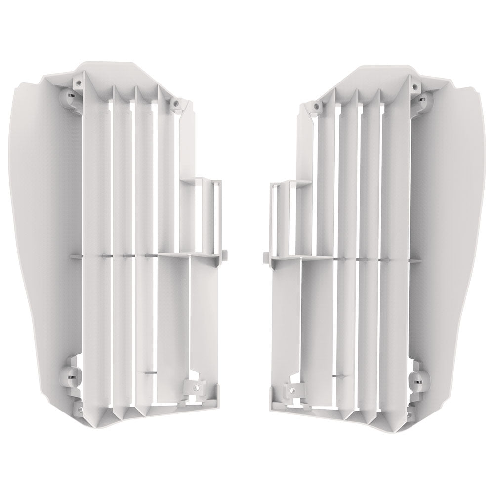 POLISPORT Radiator Louvers YAM YZ250F 19-23/450F 18-22 Wht*