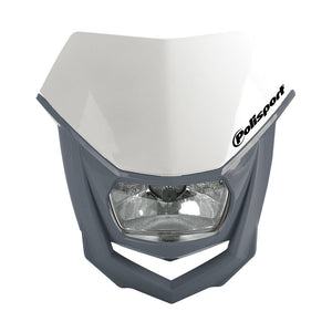 POLISPORT Headlight HALO Nardo Grey/White