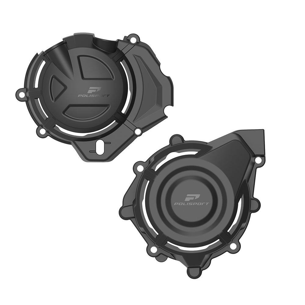 POLISPORT Engine Cover Protector Kit CFMOTO 450 MT Black