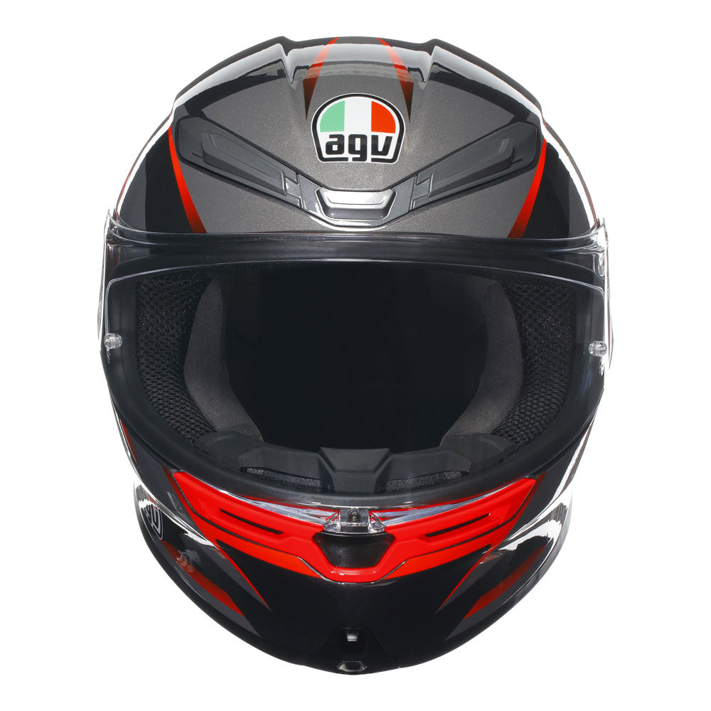 AGV K6 S Slashcut Black/Red S
