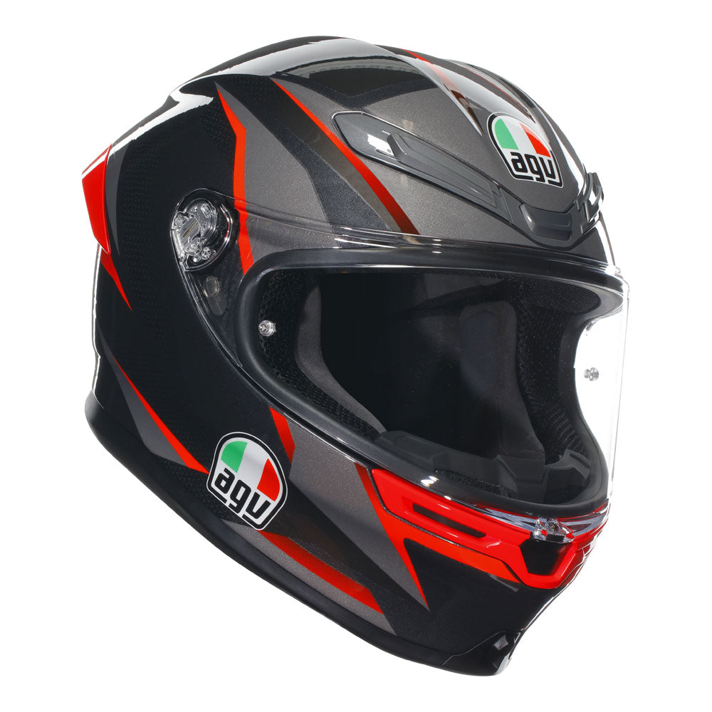AGV K6 S Slashcut Black/Red M