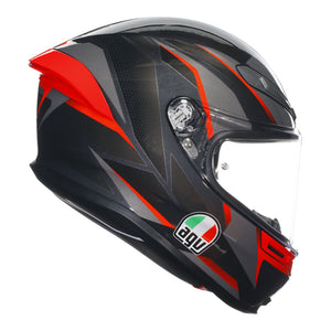 AGV K6 S Slashcut Black/Red L