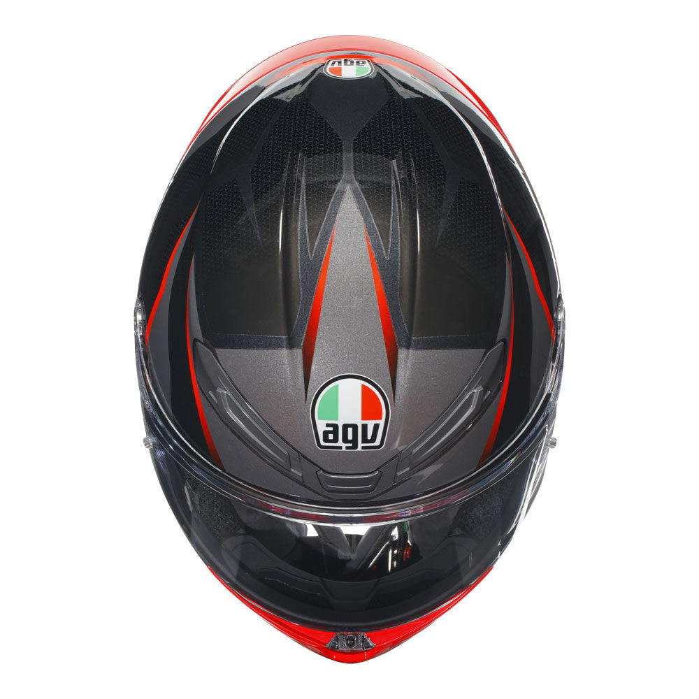 AGV K6 S Slashcut Black/Red M