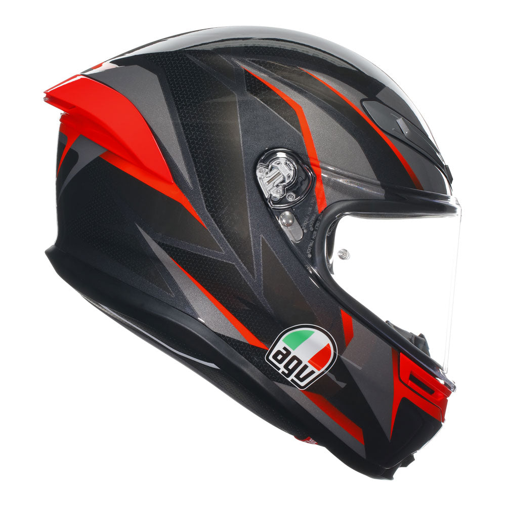 AGV K6 S Slashcut Black/Red XL