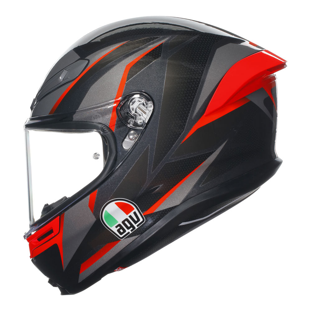 AGV K6 S Slashcut Black/Red XL