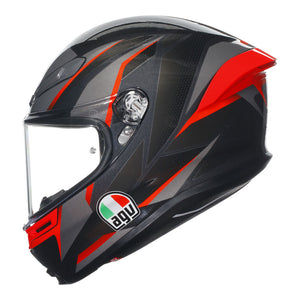 AGV K6 S Slashcut Black/Red XL