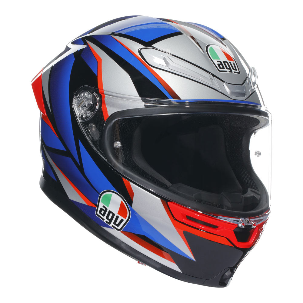 AGV K6 S Slashcut Blue/Red L