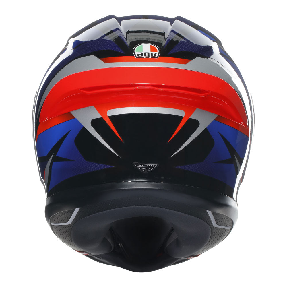 AGV K6 S Slashcut Blue/Red M