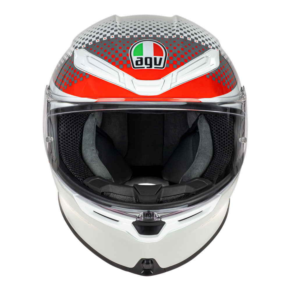 AGV K6 S Smu Fision White/Red/Light Grey M
