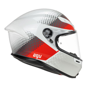 AGV K6 S Smu Fision White/Red/Light Grey M