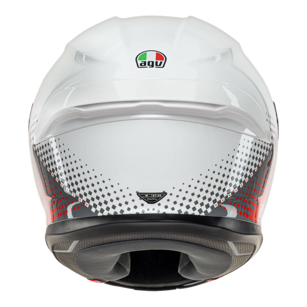 AGV K6 S Smu Fision White/Red/Light Grey M