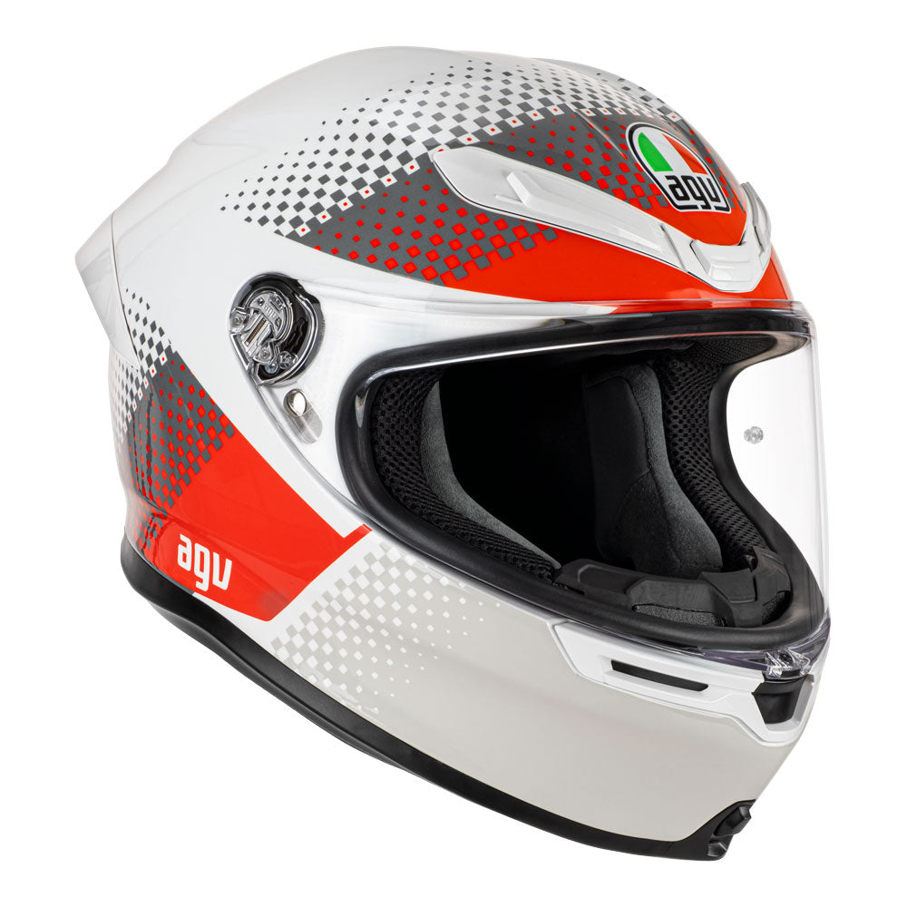 AGV K6 S Smu Fision White/Red/Light Grey L