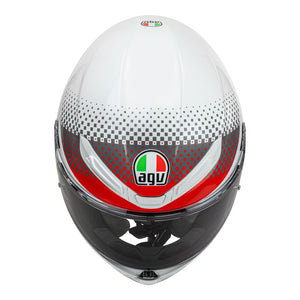 AGV K6 S Smu Fision White/Red/Light Grey XL
