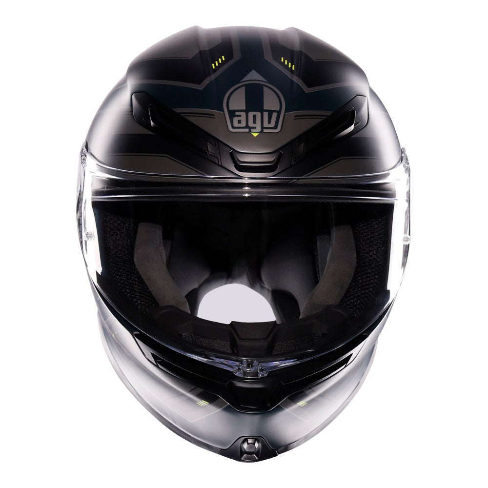 AGV K6 S Enhance Matt Grey/Fluro Yellow S