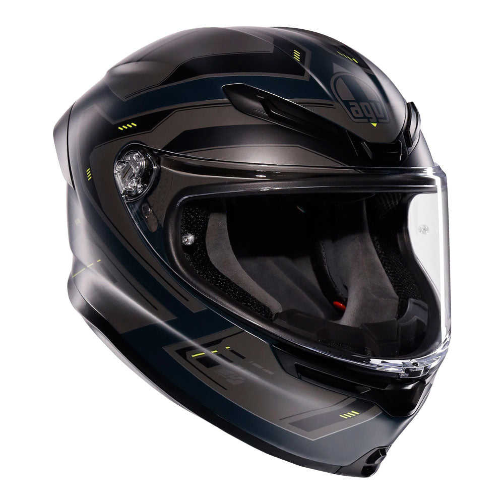 AGV K6 S Enhance Matt Grey/Fluro Yellow M