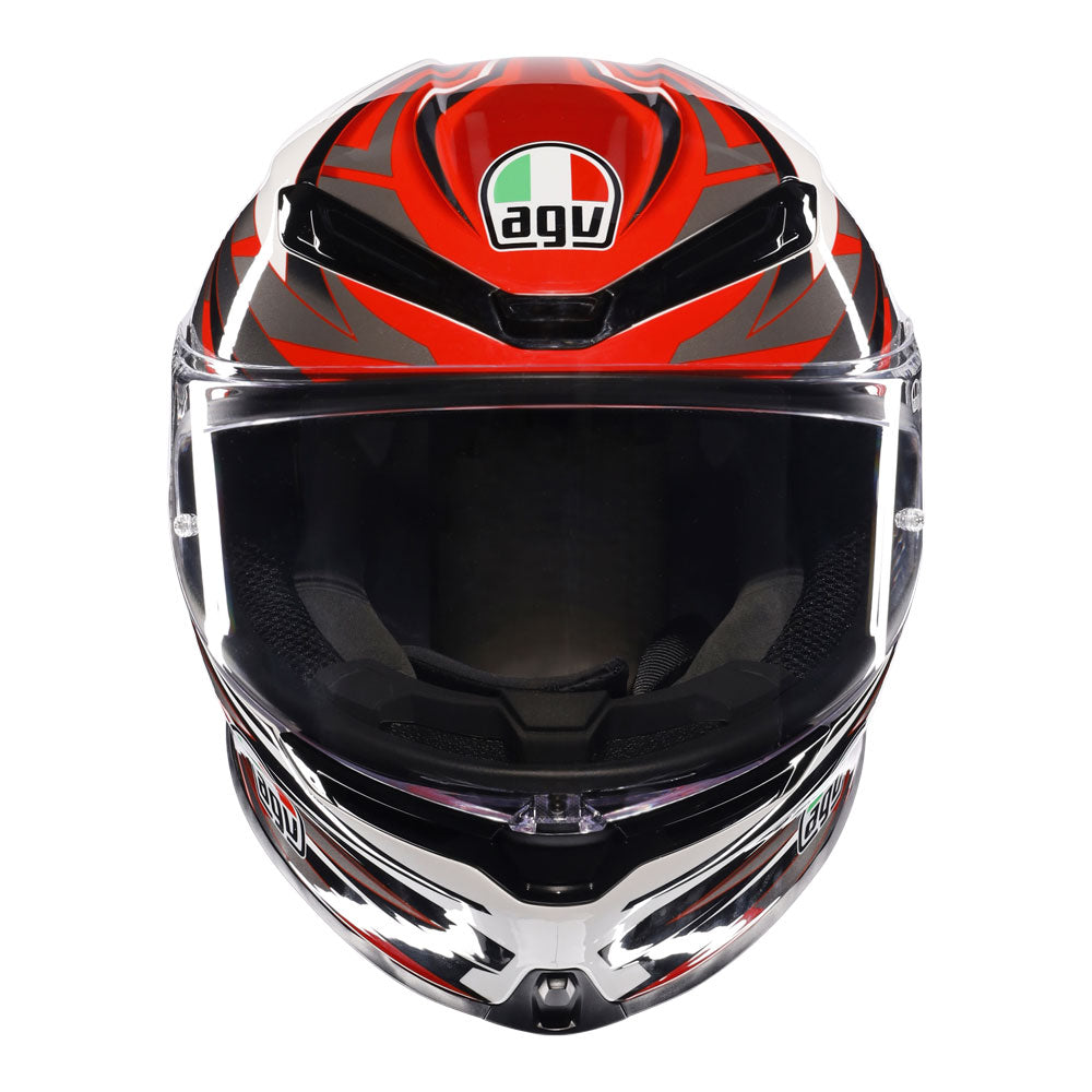 AGV K6 S Reeval White/Red/Grey M