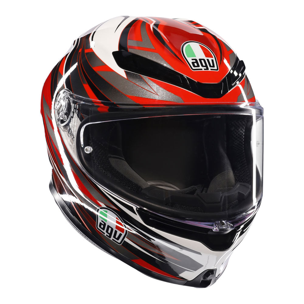 AGV K6 S Reeval White/Red/Grey L
