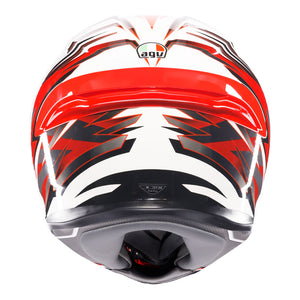 AGV K6 S Reeval White/Red/Grey M