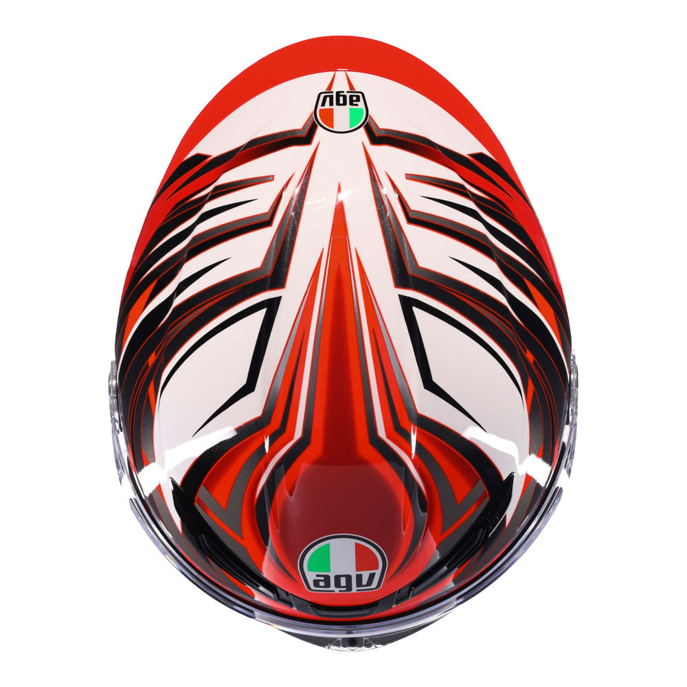 AGV K6 S Reeval White/Red/Grey L