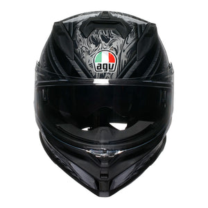 AGV K7 Damascus Black/Silver L