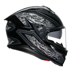 AGV K7 Damascus Black/Silver L