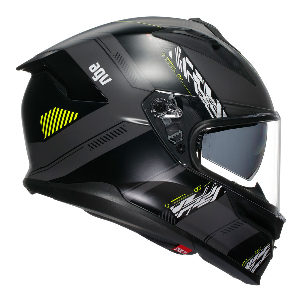 AGV K7 Kyber Matt Grey/Fluoro Yellow XL