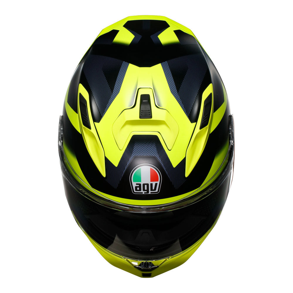 AGV K7 Glimpse Black/Fluoro Yellow L