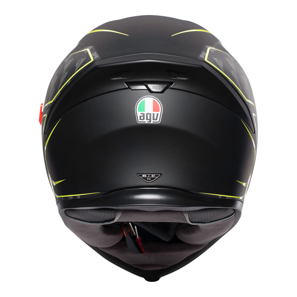 AGV K5 S Tornado Matt Black/Yellow Fluro MS*