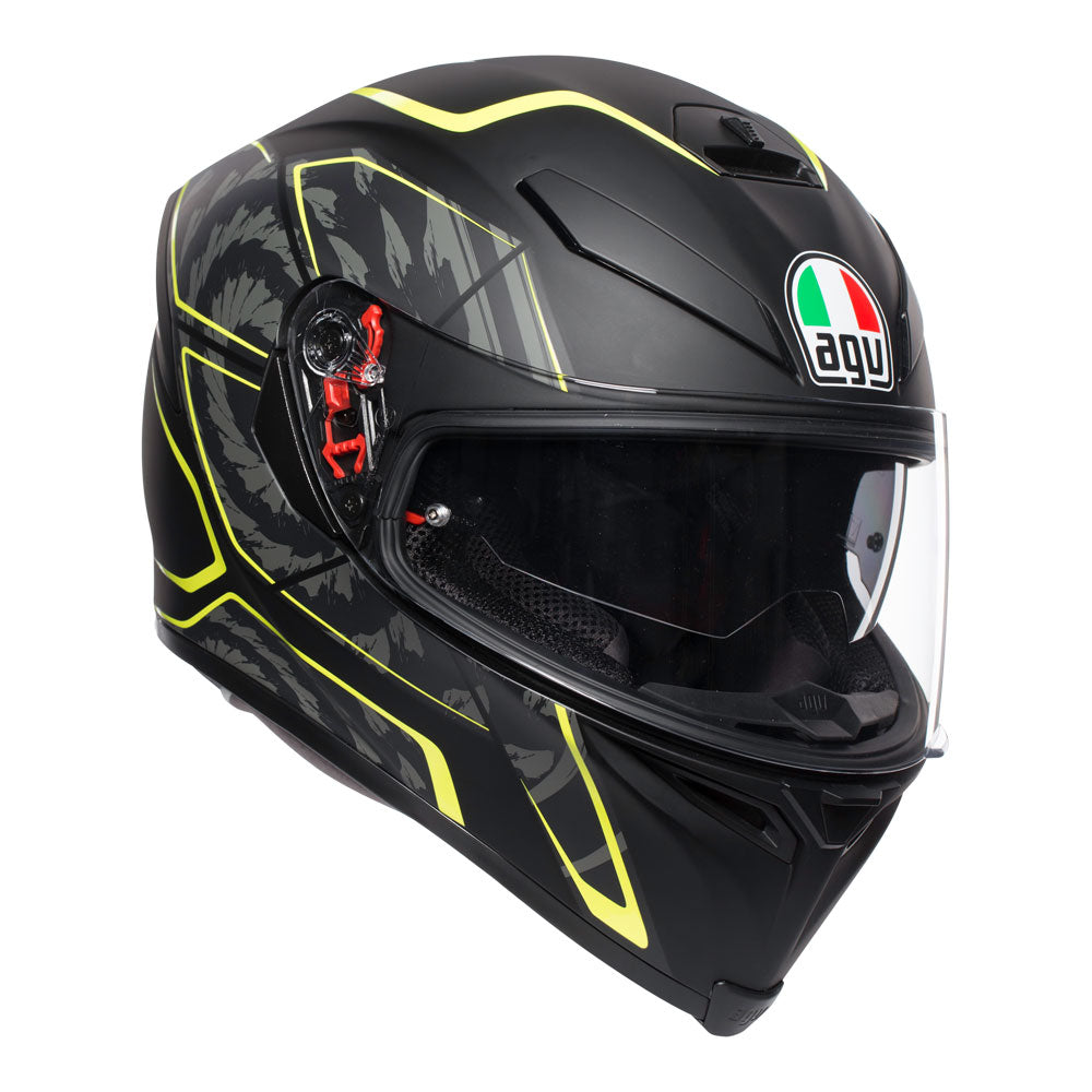 AGV K5 S Tornado Matt Black/Yellow Fluro XL*