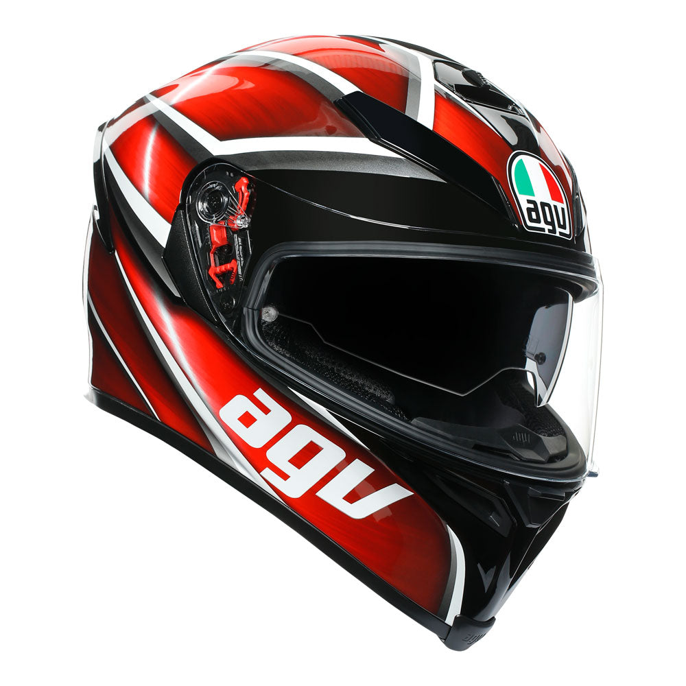 AGV K5 S Tempest Black/Red S*