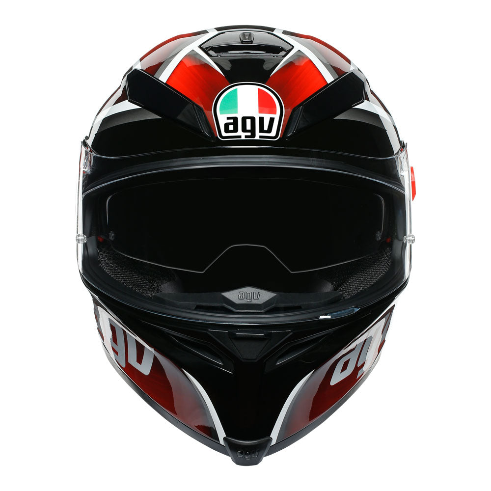 AGV K5 S Tempest Black/Red MS*