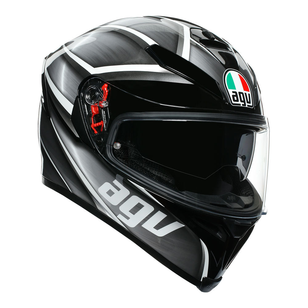 AGV K5 S Tempest Black/Silver MS*