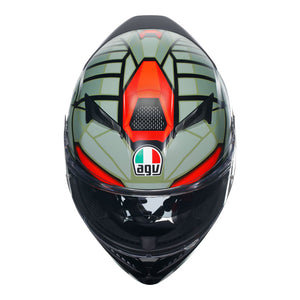 AGV K3 Decept Matt Black/Green/Red S