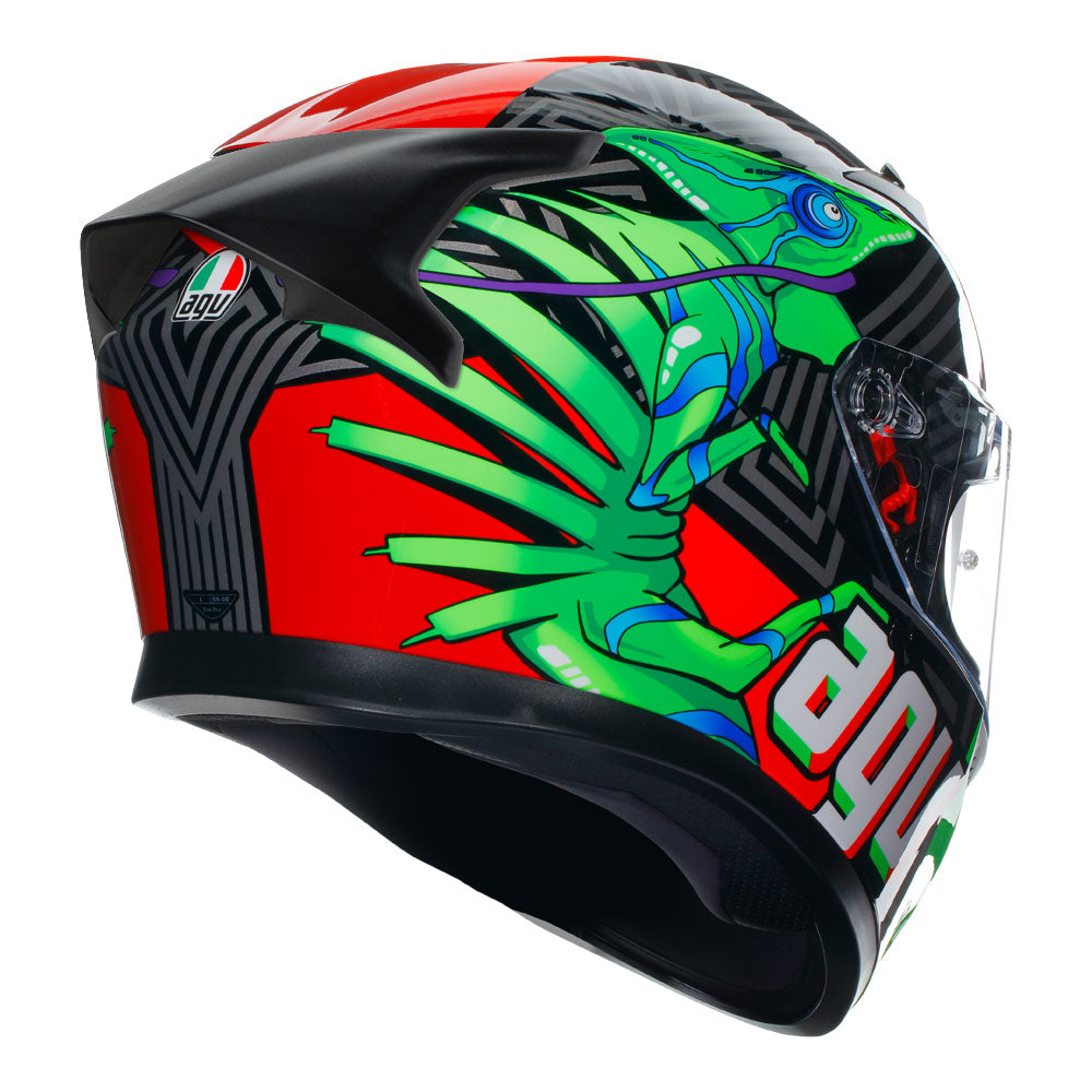 AGV K3 Kamaleon Black/Red/Green S
