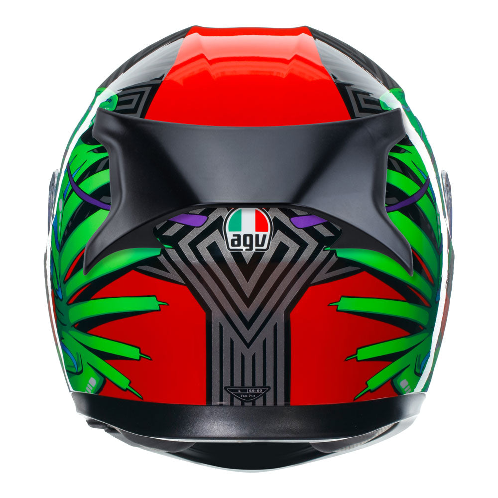 AGV K3 Kamaleon Black/Red/Green S