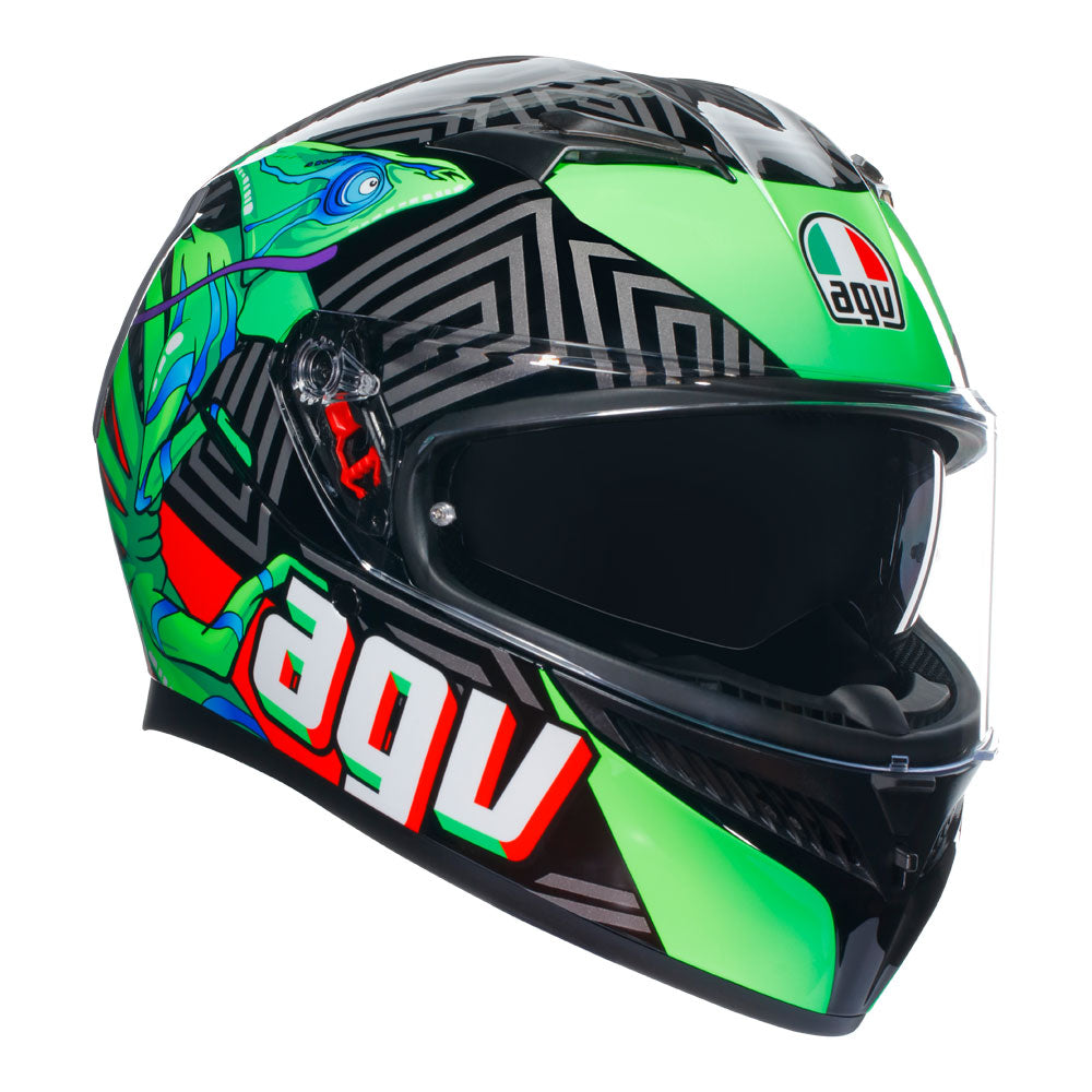 AGV K3 Kamaleon Black/Red/Green 2XL
