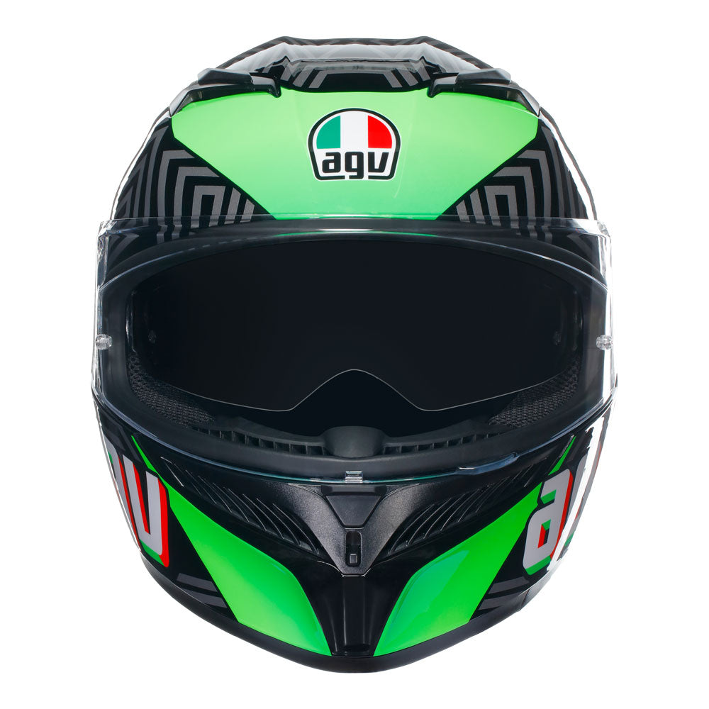 AGV K3 Kamaleon Black/Red/Green 2XL
