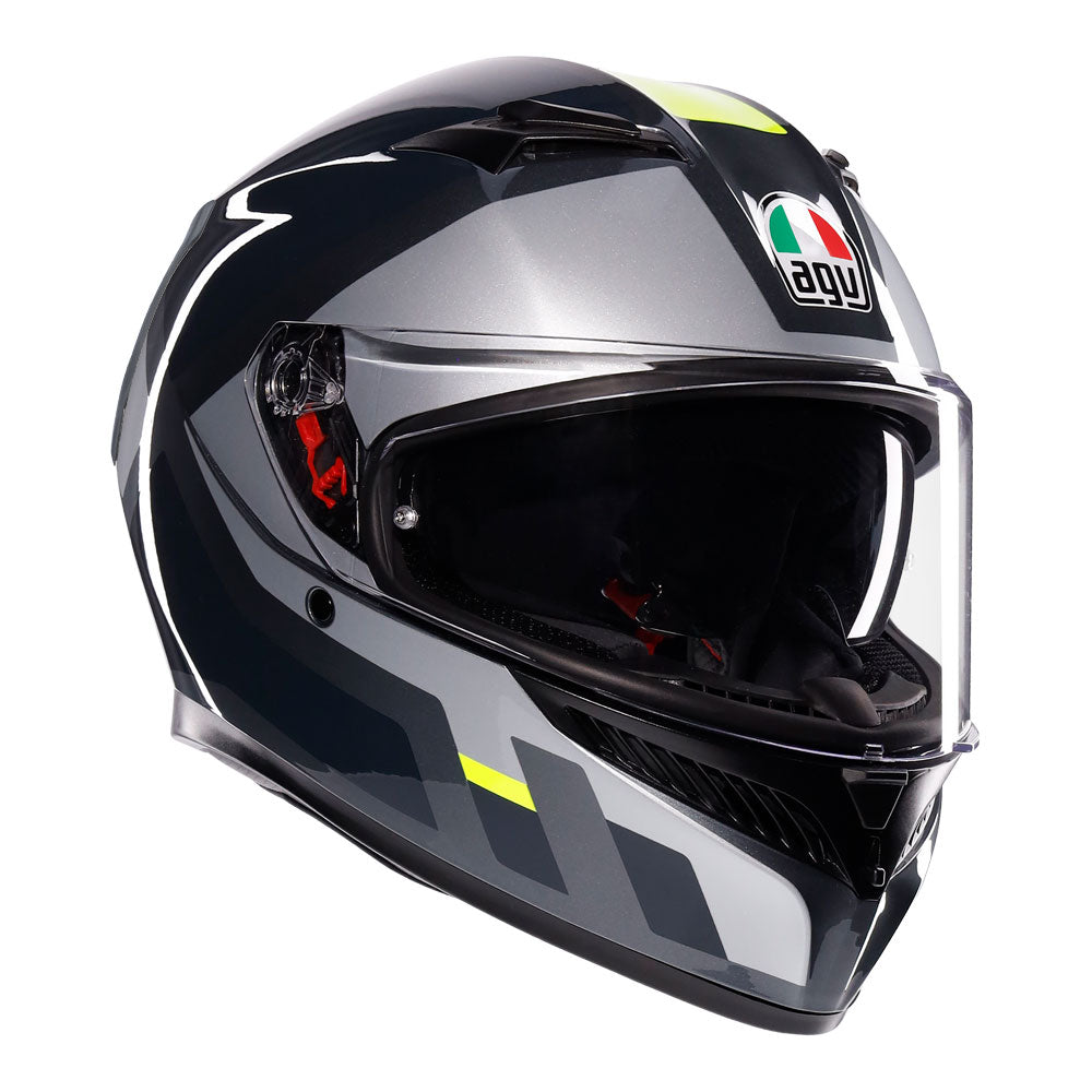 AGV K3 Shade Grey/Fluro Yellow S