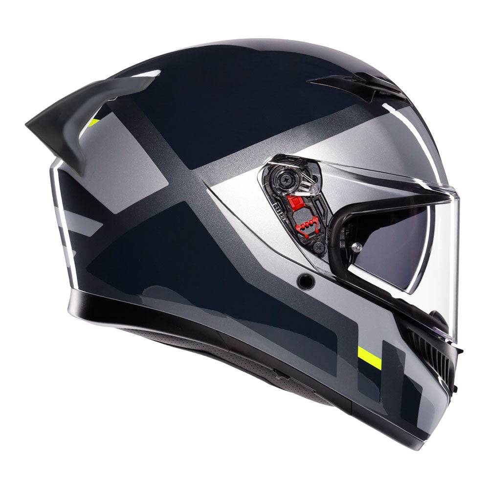 AGV K3 Shade Grey/Fluro Yellow L